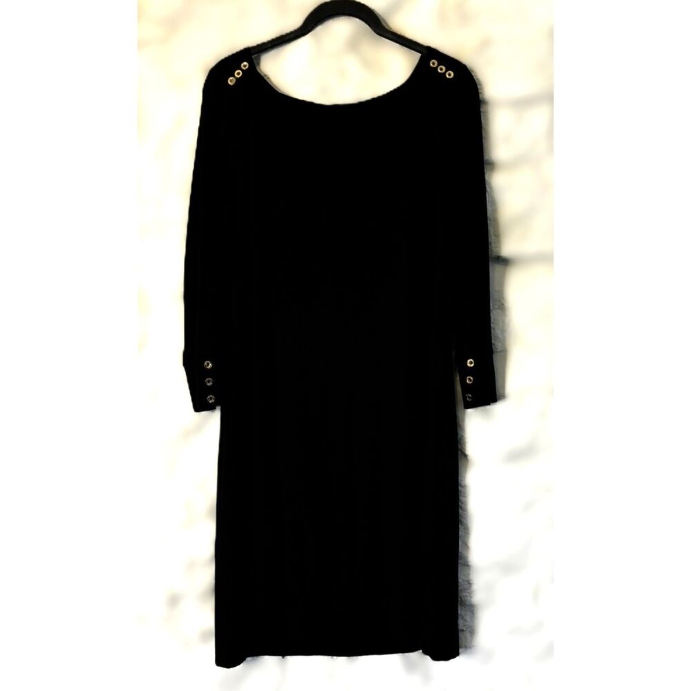 Lilly Pulitzer Sophie Black Knit Shift Dress Bodycon Preppy Coastal LBD Stretch - Picture 2 of 6